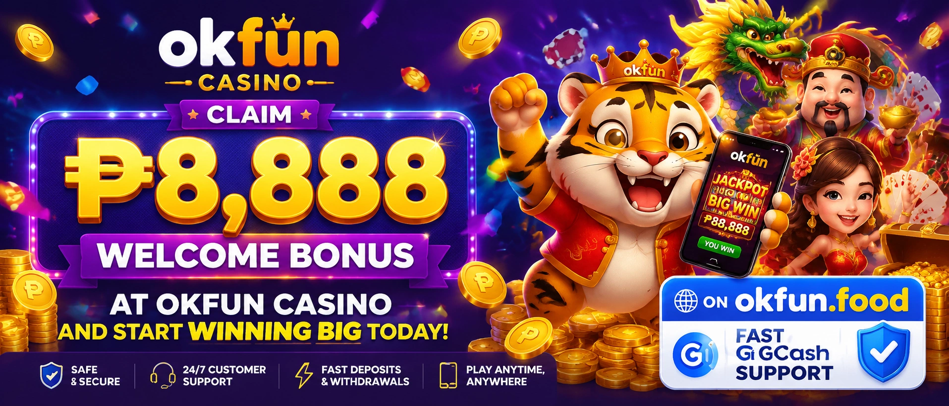 OKFUN live casino visual