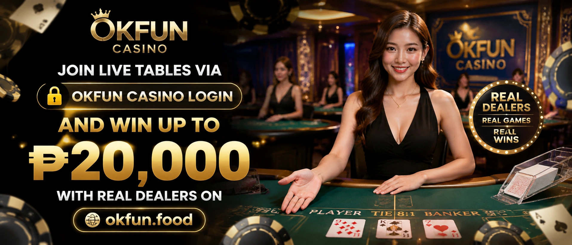 OKFUN live casino table showcase image