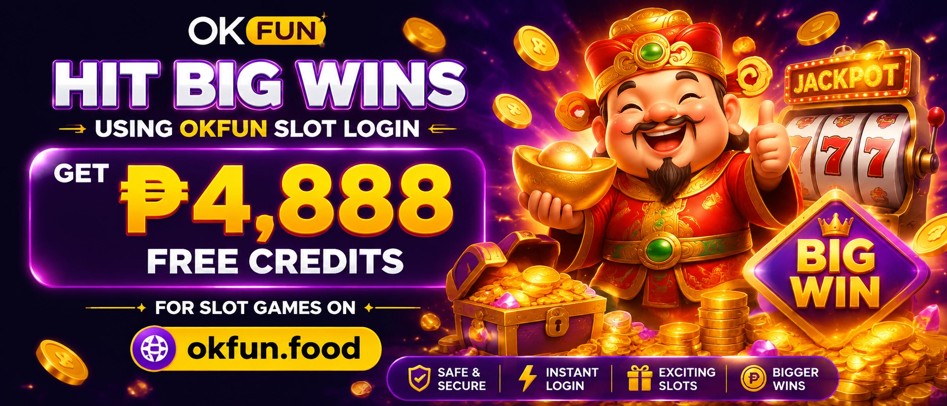 Okfun slot page preview